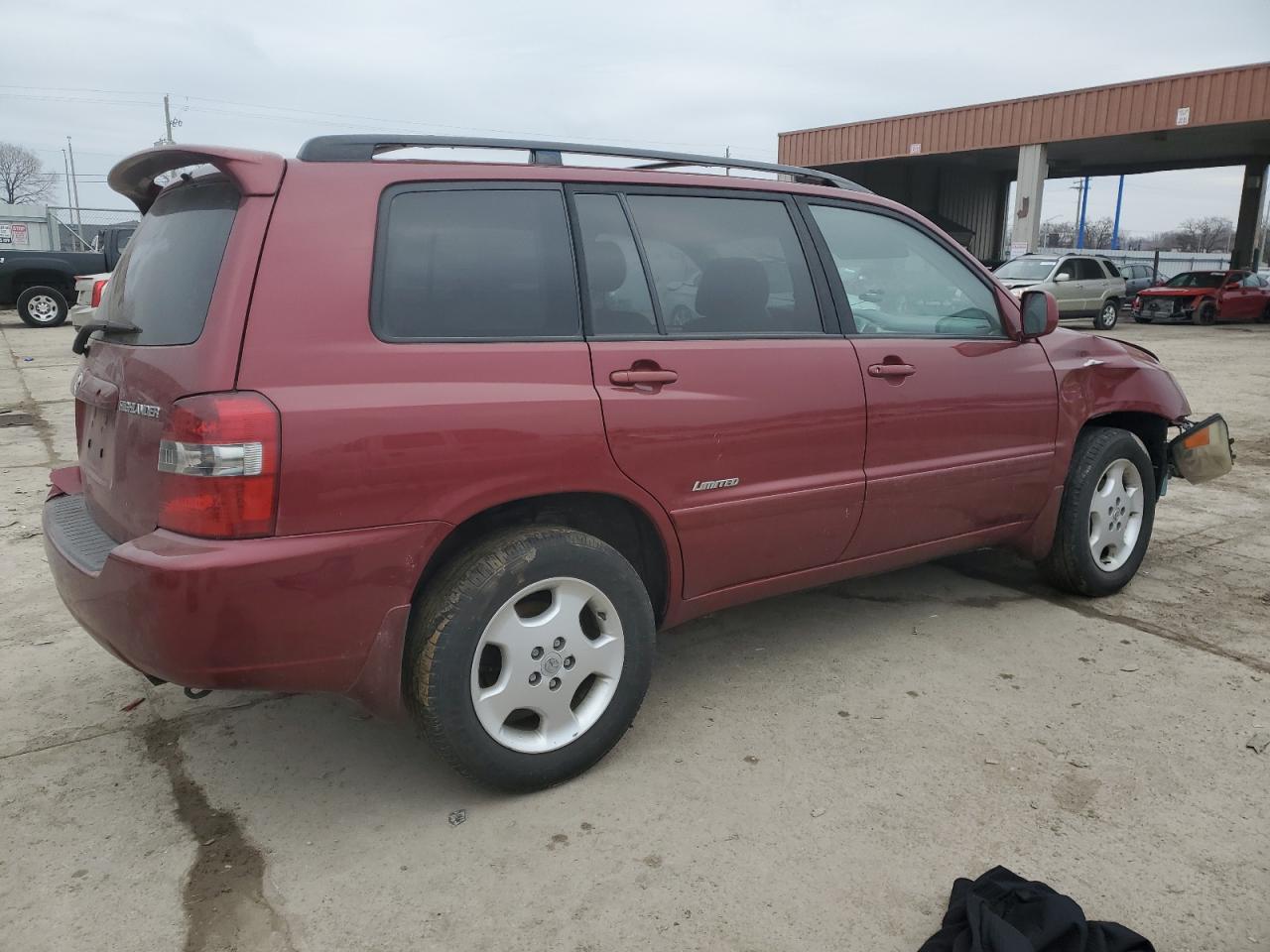 2006 Toyota Highlander VIN JTEEP21A360178428 Copart auction photo, front end / rear end damage thumbnail 3