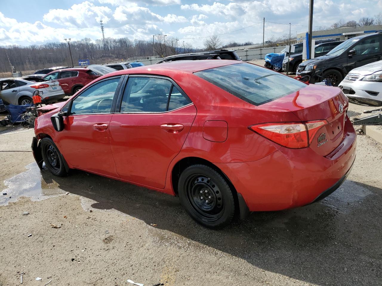2019 Toyota Corolla VIN 2T1BURHE6KC202996 Copart auction photo, front end / side damage thumbnail 2