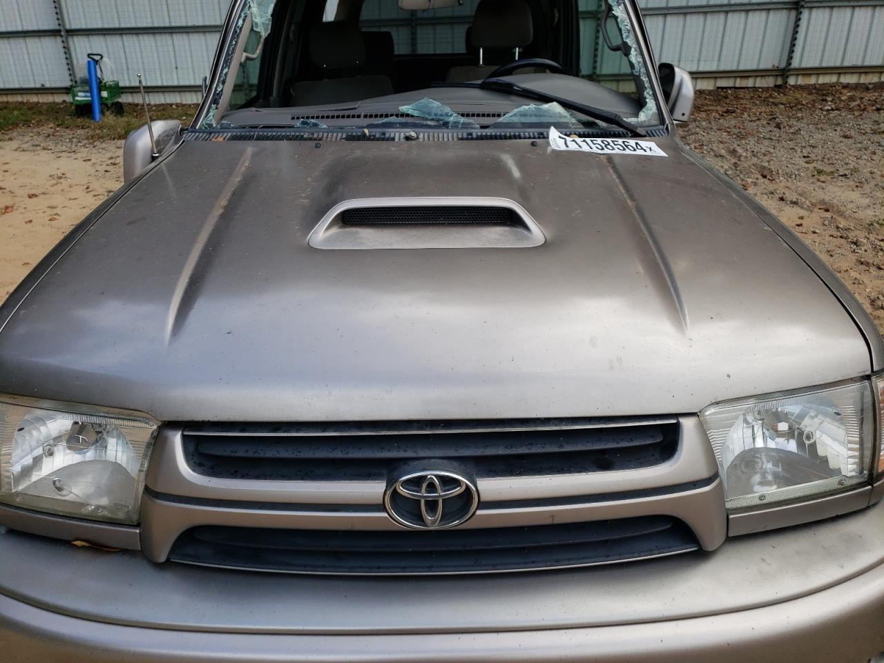 2002 Toyota 4Runner VIN JT3HN86R920372341 Copart auction photo, side / all over damage thumbnail 14