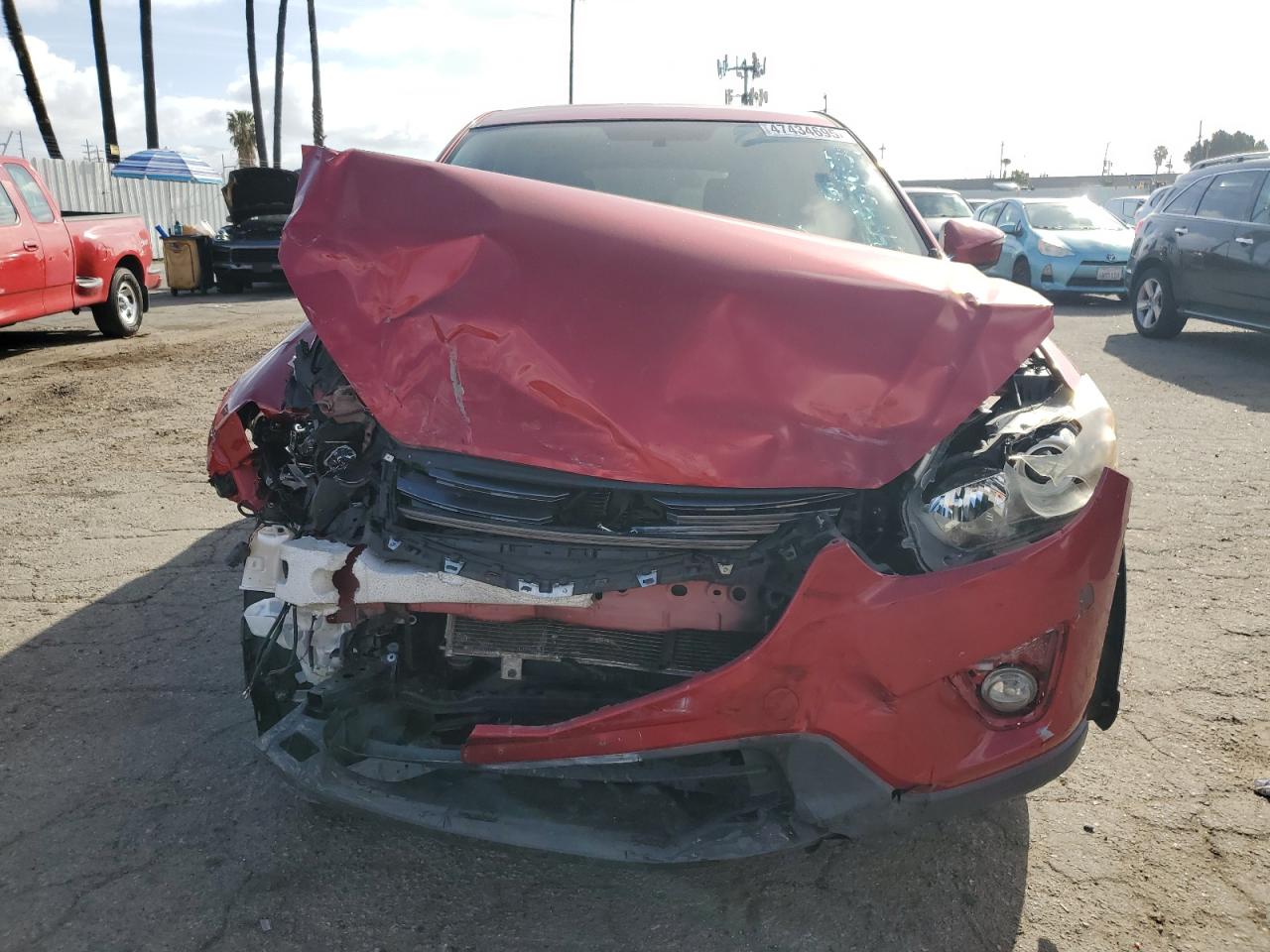 2016 Mazda CX-5 VIN JM3KE2CY3G0752378 Copart auction photo, front end damage thumbnail 5
