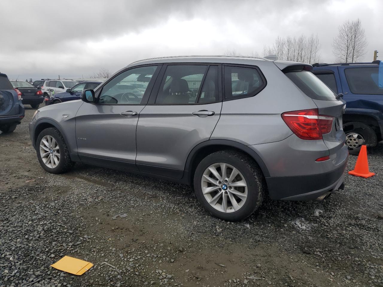 2014 BMW X3 VIN 5UXWX9C54E0D30671 Copart auction photo, side damage thumbnail 2
