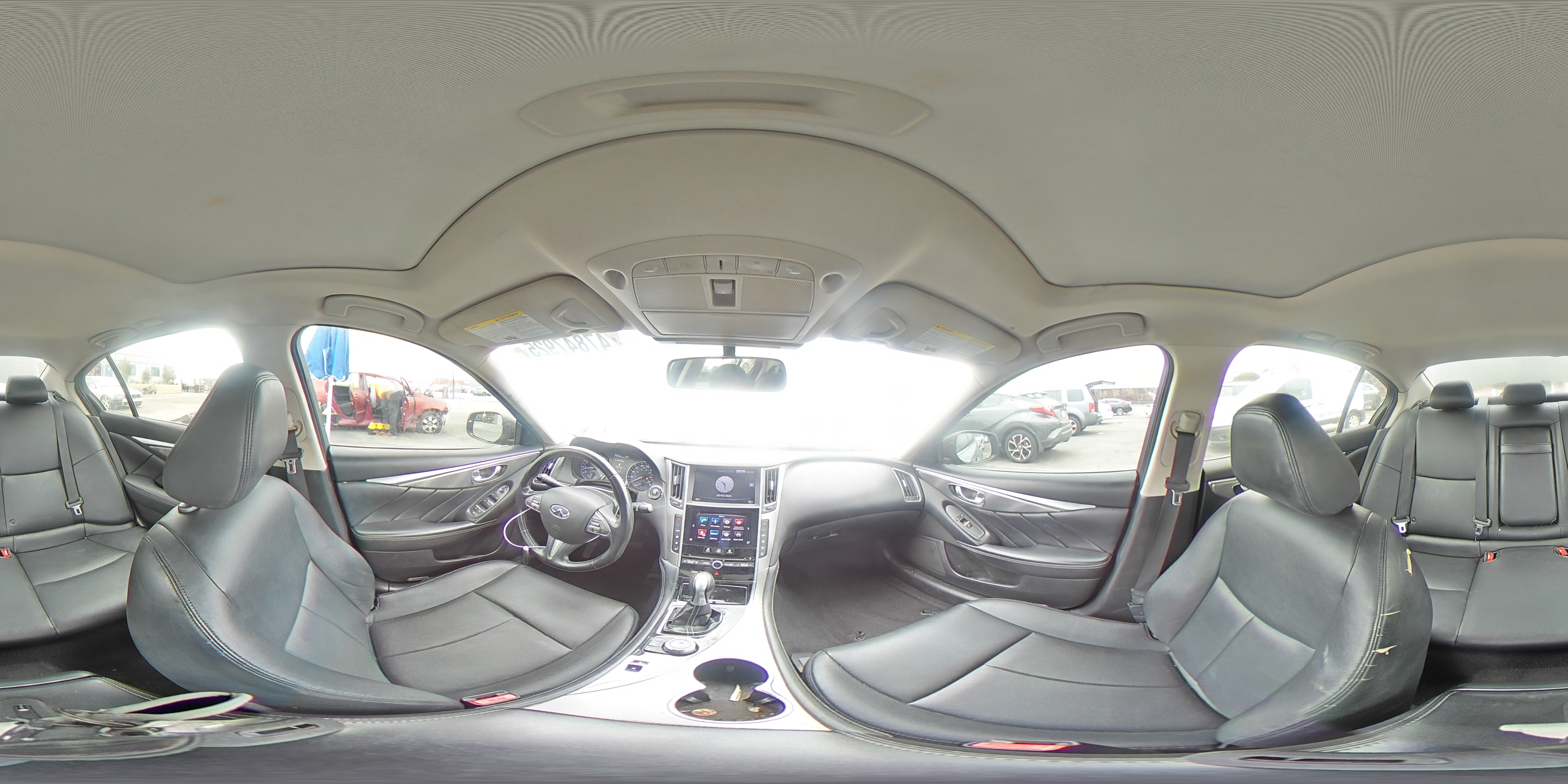 2015 Infiniti Q50 VIN JN1BV7AP6FM340269 Copart auction photo, front end damage thumbnail 12
