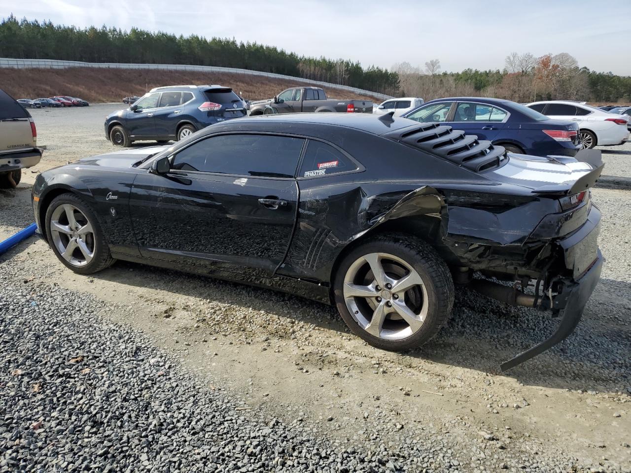 2014 Chevrolet Camaro VIN 2G1FK1EJ2E9132159 Copart auction photo, side / rear end damage thumbnail 2
