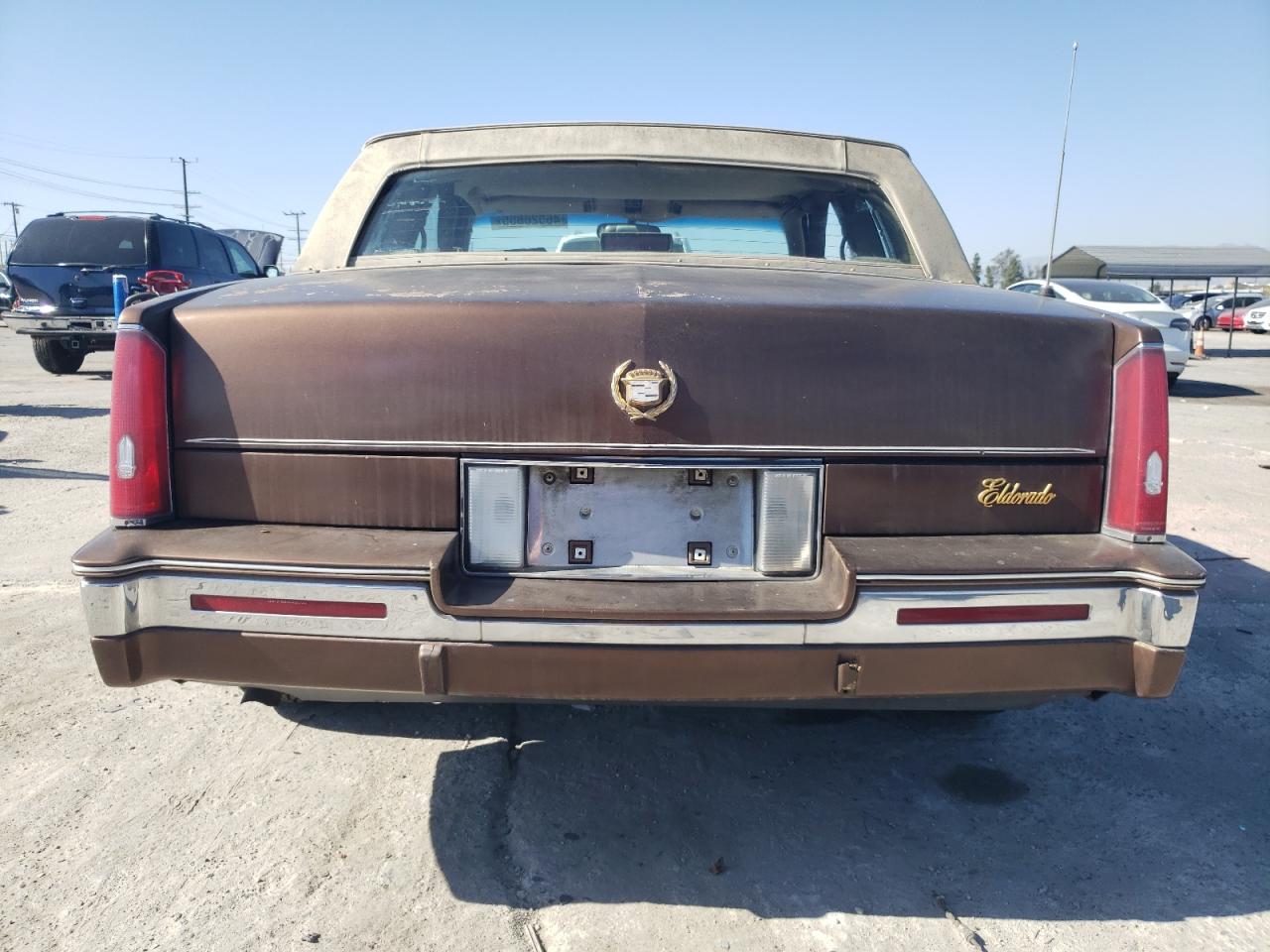 1988 Cadillac Eldorado VIN 1G6EL115XJU611177 Copart auction photo, side / front end damage thumbnail 6