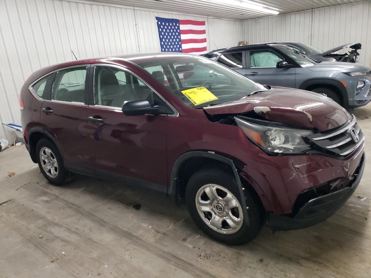 2012 Honda CR-V VIN 5J6RM4H38CL076306 Copart auction photo, front end / minor dent/scratches damage thumbnail 4