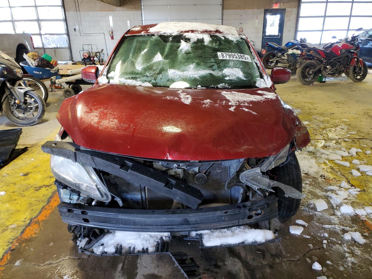 2014 Nissan Sentra VIN 3N1AB7AP6EY240771 Copart auction photo, front end / mechanical damage thumbnail 5