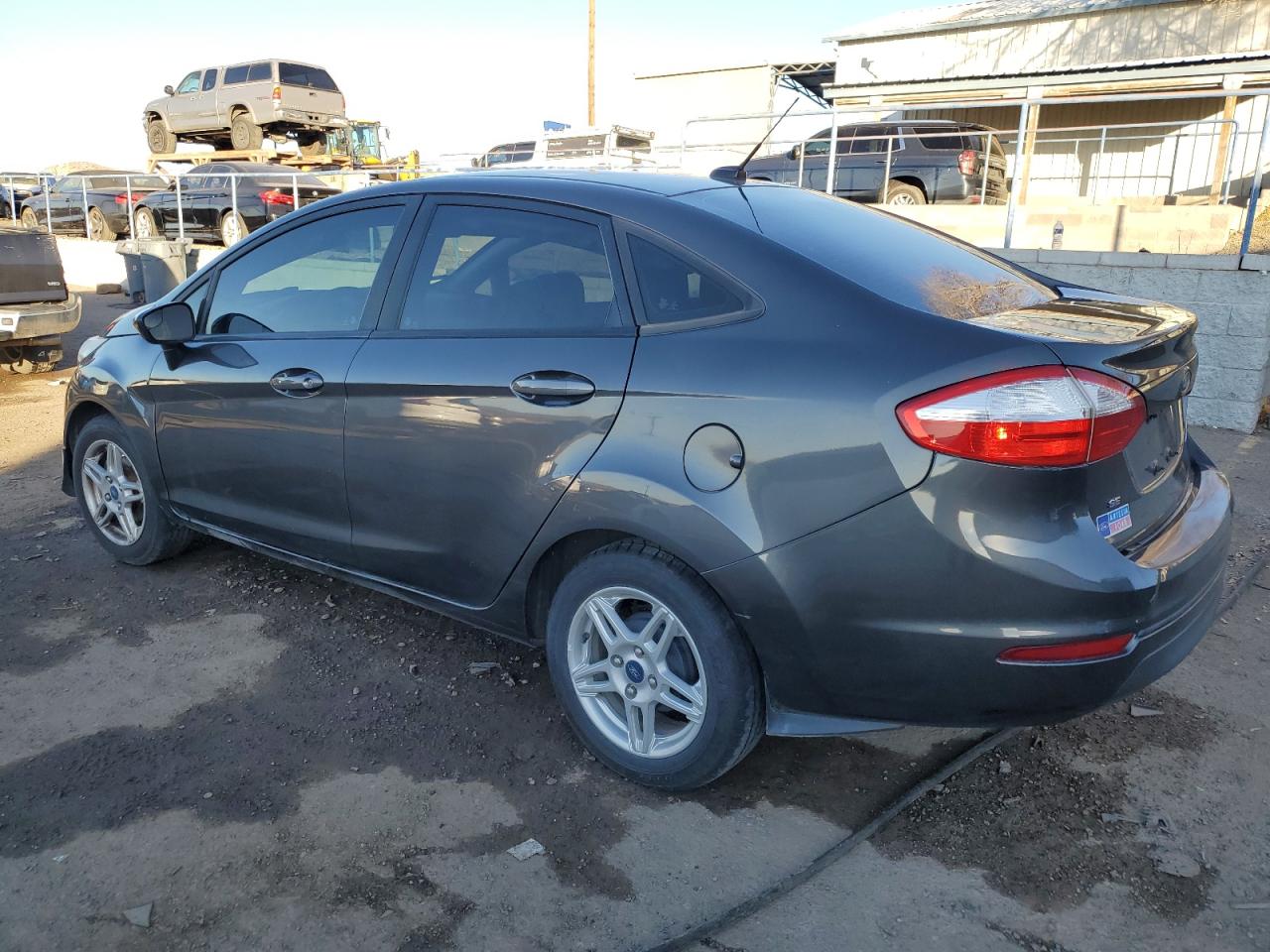2018 Ford Fiesta VIN 3FADP4BJ3JM134855 Copart auction photo, rear end / side damage thumbnail 2