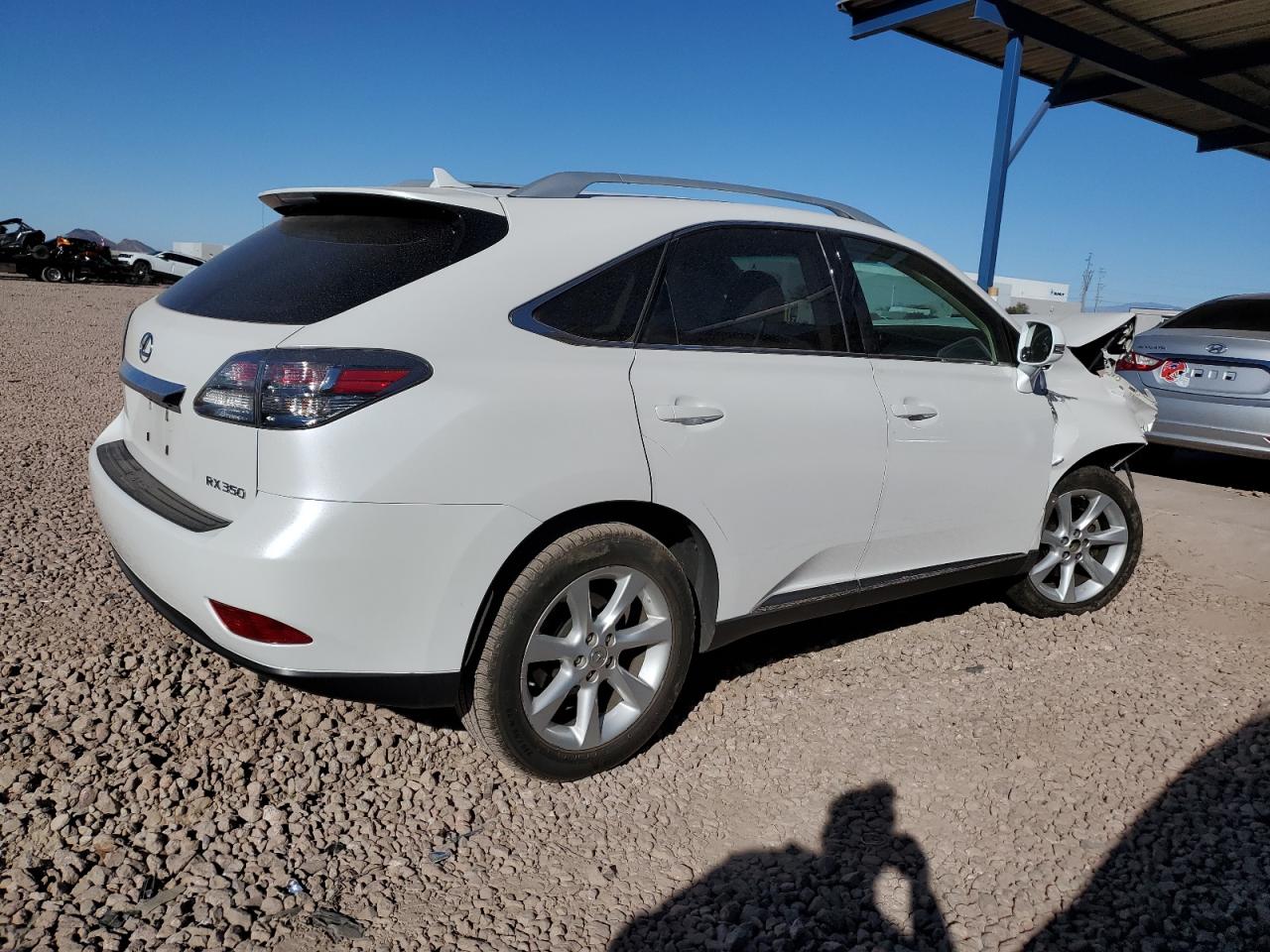 2012 Lexus RX VIN 2T2ZK1BA7CC065110 Copart auction photo, front end / side damage thumbnail 3