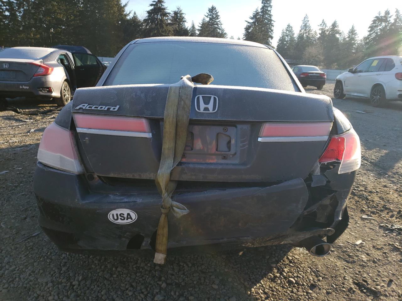 2012 Honda Accord VIN 1HGCP2F30CA116997 Copart auction photo, rear end / side damage thumbnail 6
