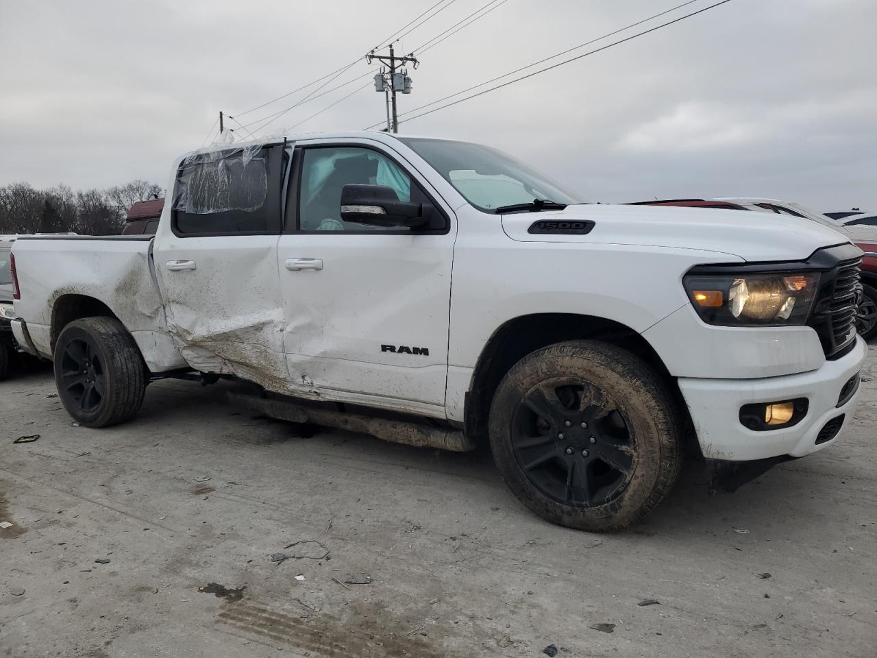 2021 RAM 1500 VIN 1C6SRFFT8MN722545 Copart auction photo, all over damage thumbnail 4