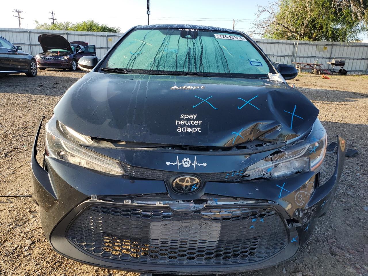 2022 Toyota Corolla VIN JTDEPMAE8NJ191428 Copart auction photo, front end / minor dent/scratches damage thumbnail 5
