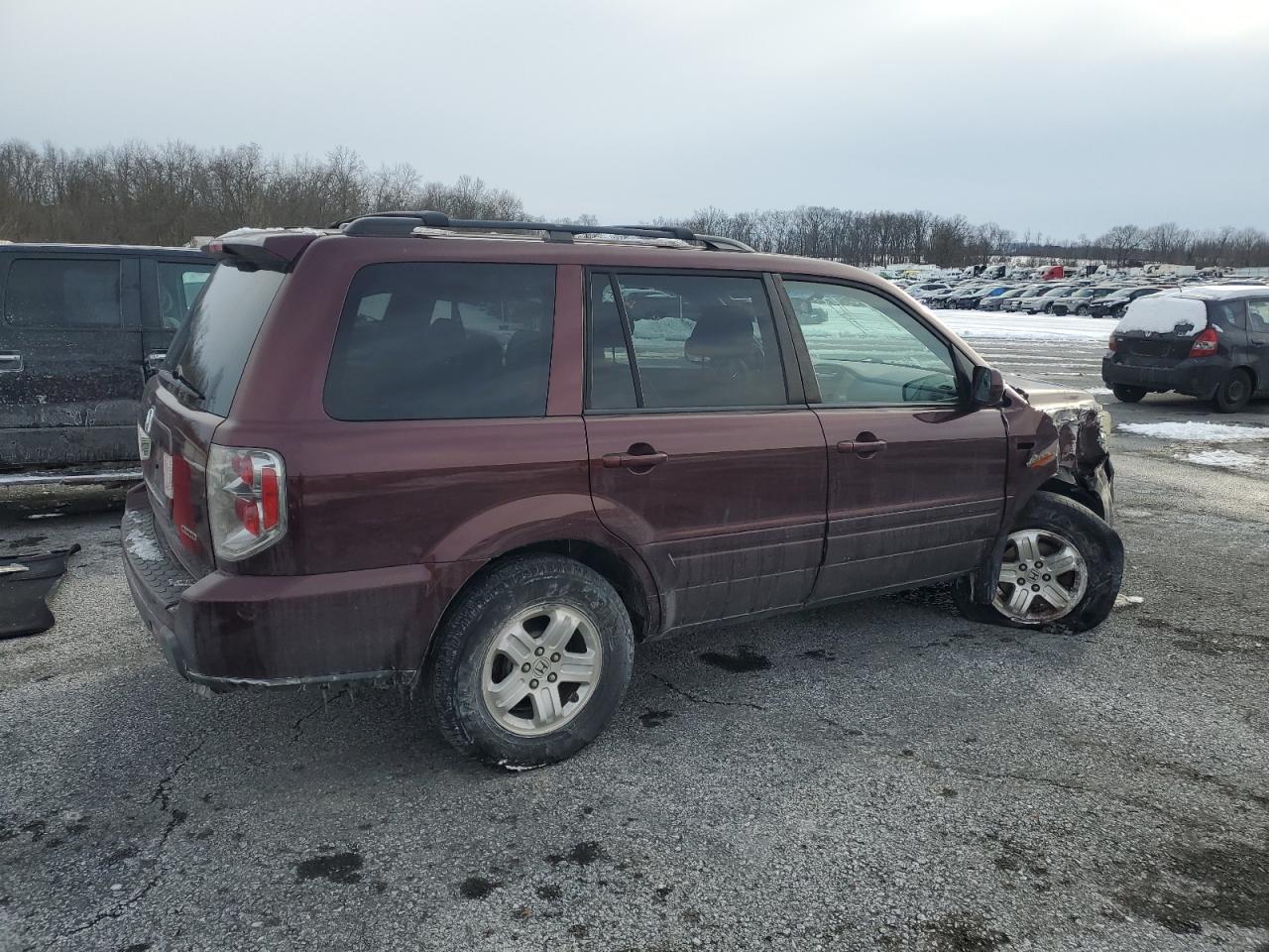 2008 Honda Pilot VIN 5FNYF18238B048859 Copart auction photo, front end damage thumbnail 3