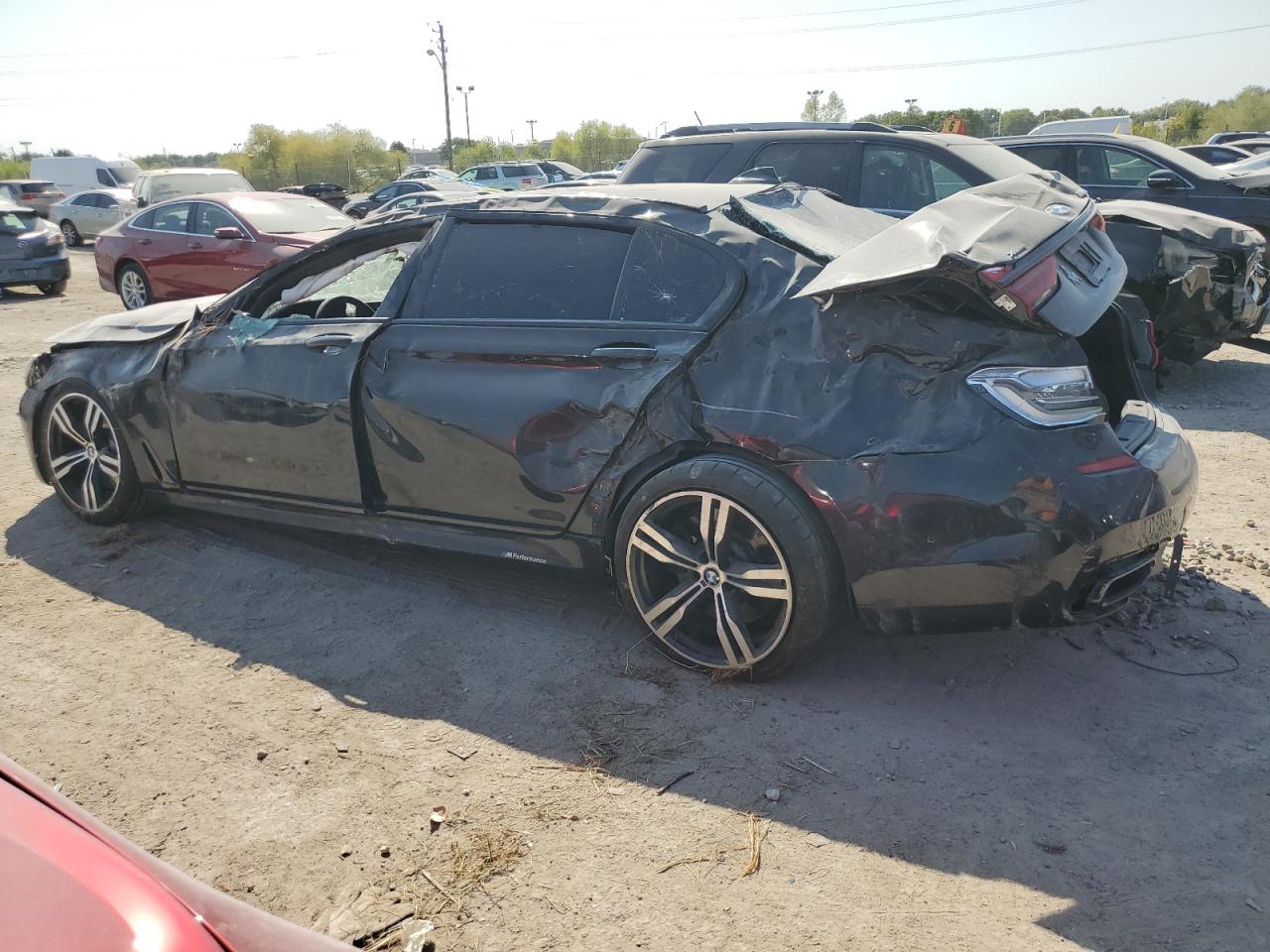 2017 BMW 7er VIN WBA7F2C56HG422466 Copart auction photo, rear end / front end damage thumbnail 2