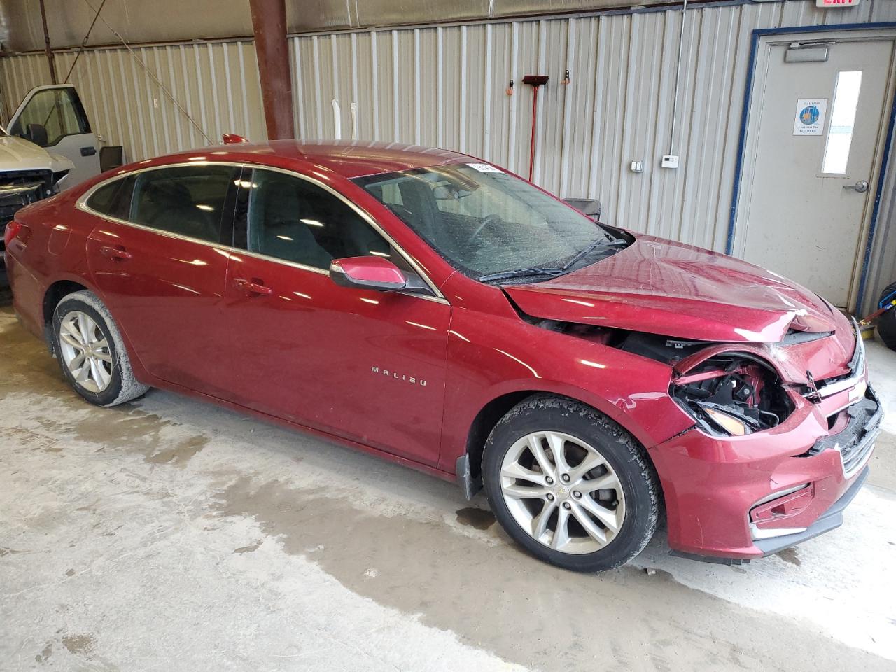 2017 Chevrolet Malibu VIN 1G1ZE5ST1HF235747 Copart auction photo, front end / side damage thumbnail 4