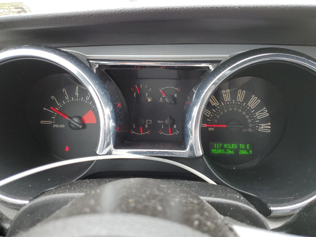 2009 Ford Mustang VIN 1ZVHT85H095127397 Copart auction photo, rear end / undercarriage damage thumbnail 9