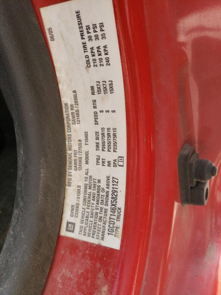 2005 Chevrolet Colorado VIN 1GCDT146X58291127 Copart auction photo, front end damage thumbnail 13