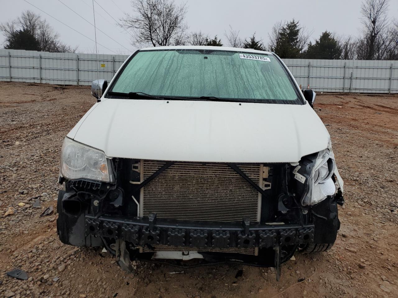 2013 Chrysler Town & Country VIN 2C4RC1CG9DR534560 Copart auction photo, front end / side damage thumbnail 5
