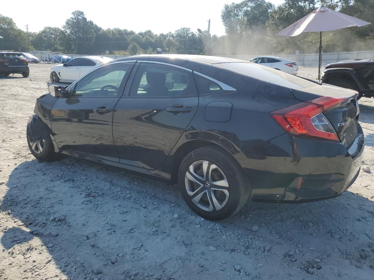 2018 Honda Civic VIN 2HGFC2F52JH598641 Copart auction photo, front end / side damage thumbnail 2