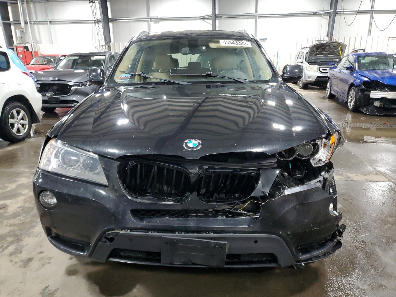 2013 BMW X3 VIN 5UXWX9C51D0A08830 Copart auction photo, front end damage thumbnail 5