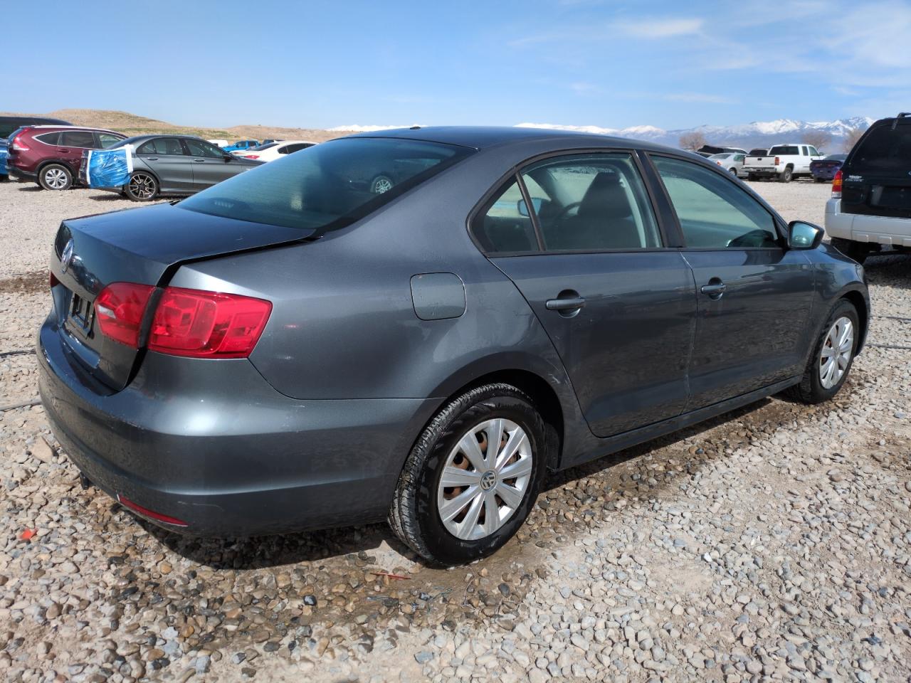 2014 Volkswagen Jetta VIN 3VW2K7AJ8EM428824 Copart auction photo, side damage thumbnail 3