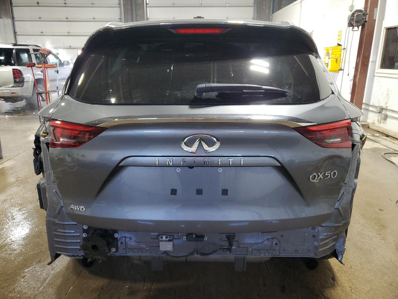 2019 Infiniti QX50 VIN 3PCAJ5M37KF142899 Copart auction photo, rear end / side damage thumbnail 6