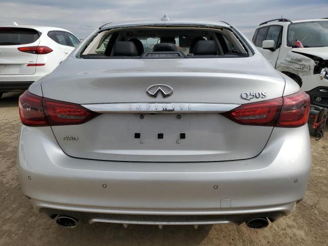 2019 Infiniti Q50 VIN JN1EV7AR6KM551240 Copart auction photo, vandalism / rear end damage thumbnail 6