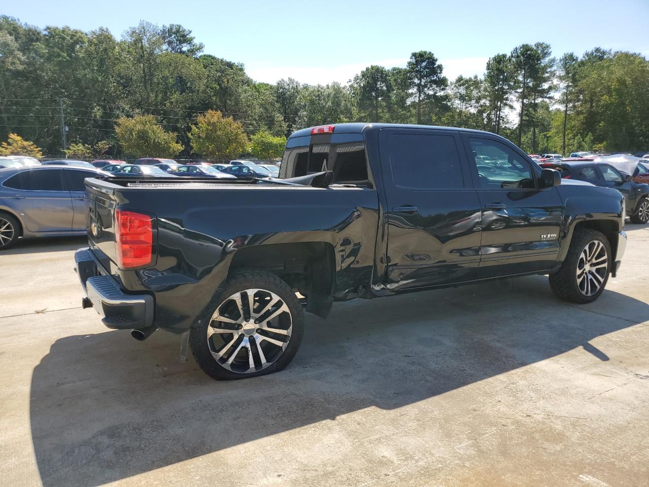 2016 Chevrolet Silverado VIN 3GCPCREC6GG313413 Copart auction photo, side damage thumbnail 3