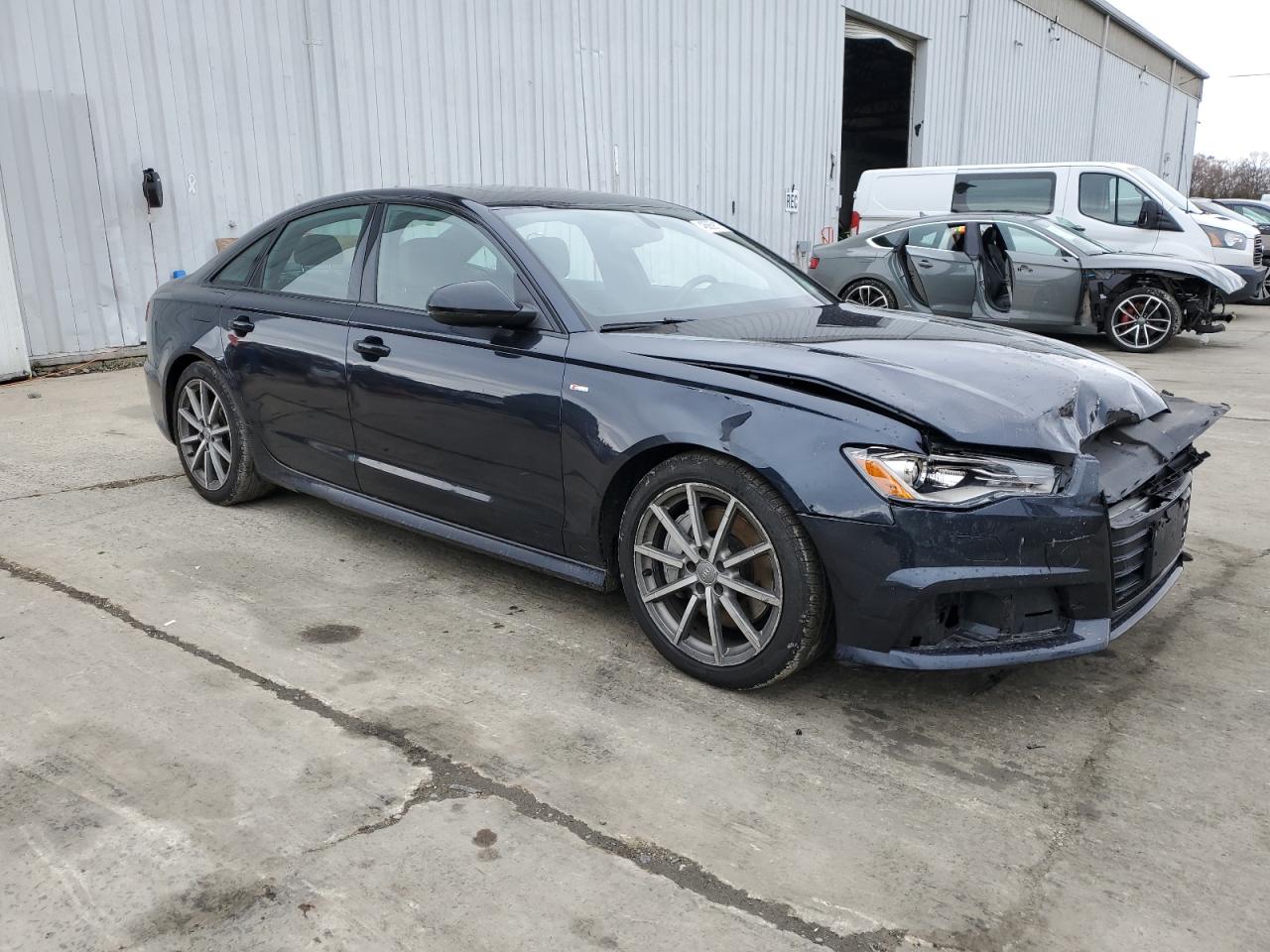 2018 Audi A6 VIN WAUF8AFCXJN085022 Copart auction photo, front end / side damage thumbnail 4