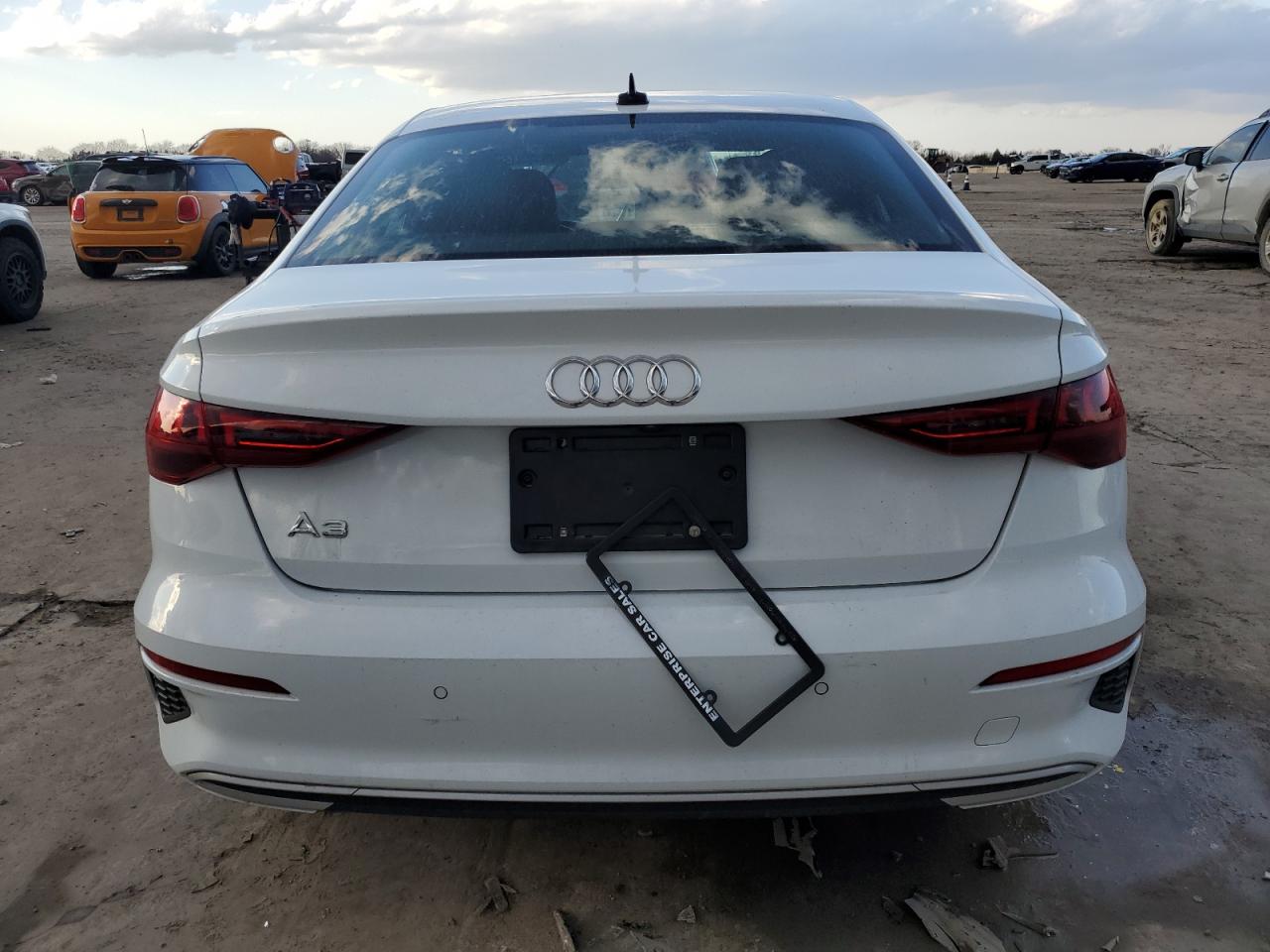 2023 Audi A3 VIN WAUAUDGYXPA071249 Copart auction photo, front end / hail damage thumbnail 6