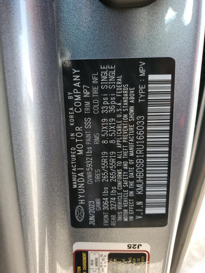 2024 Genesis Gv80 VIN KMUHBDSB1RU166033 Copart auction photo, front end damage thumbnail 13