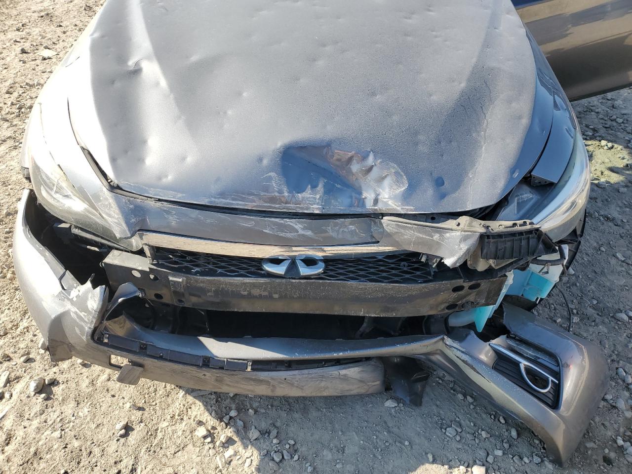 2015 Infiniti Q50 VIN JN1BV7AR8FM415751 Copart auction photo, front end damage thumbnail 13