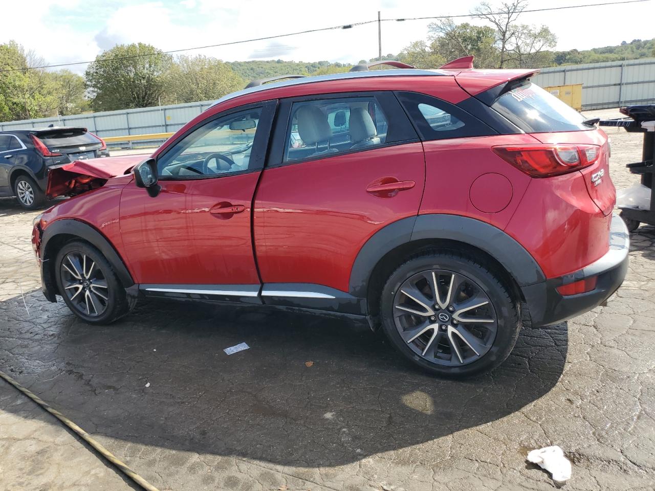 2018 Mazda CX-3 VIN JM1DKFD70J0323973 Copart auction photo, front end damage thumbnail 2