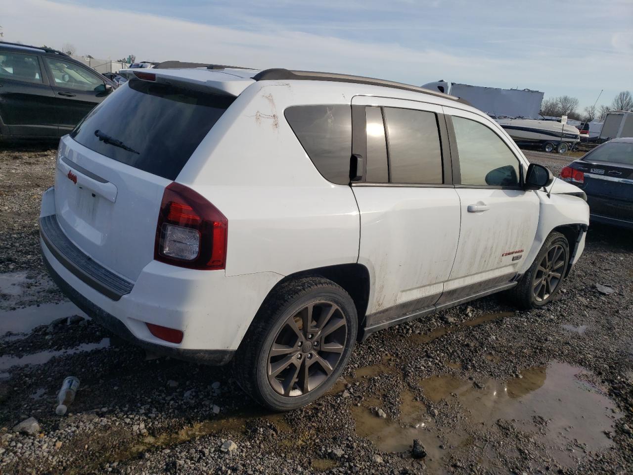 2017 Jeep Compass VIN 1C4NJCBB3HD102500 Copart auction photo, front end / rear end damage thumbnail 3