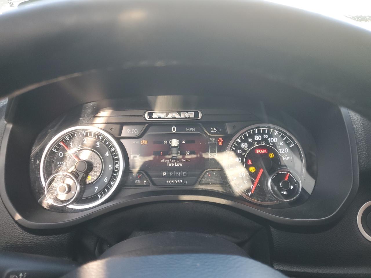 2019 RAM 1500 VIN 1C6SRFBT6KN520970 Copart auction photo, side damage thumbnail 9