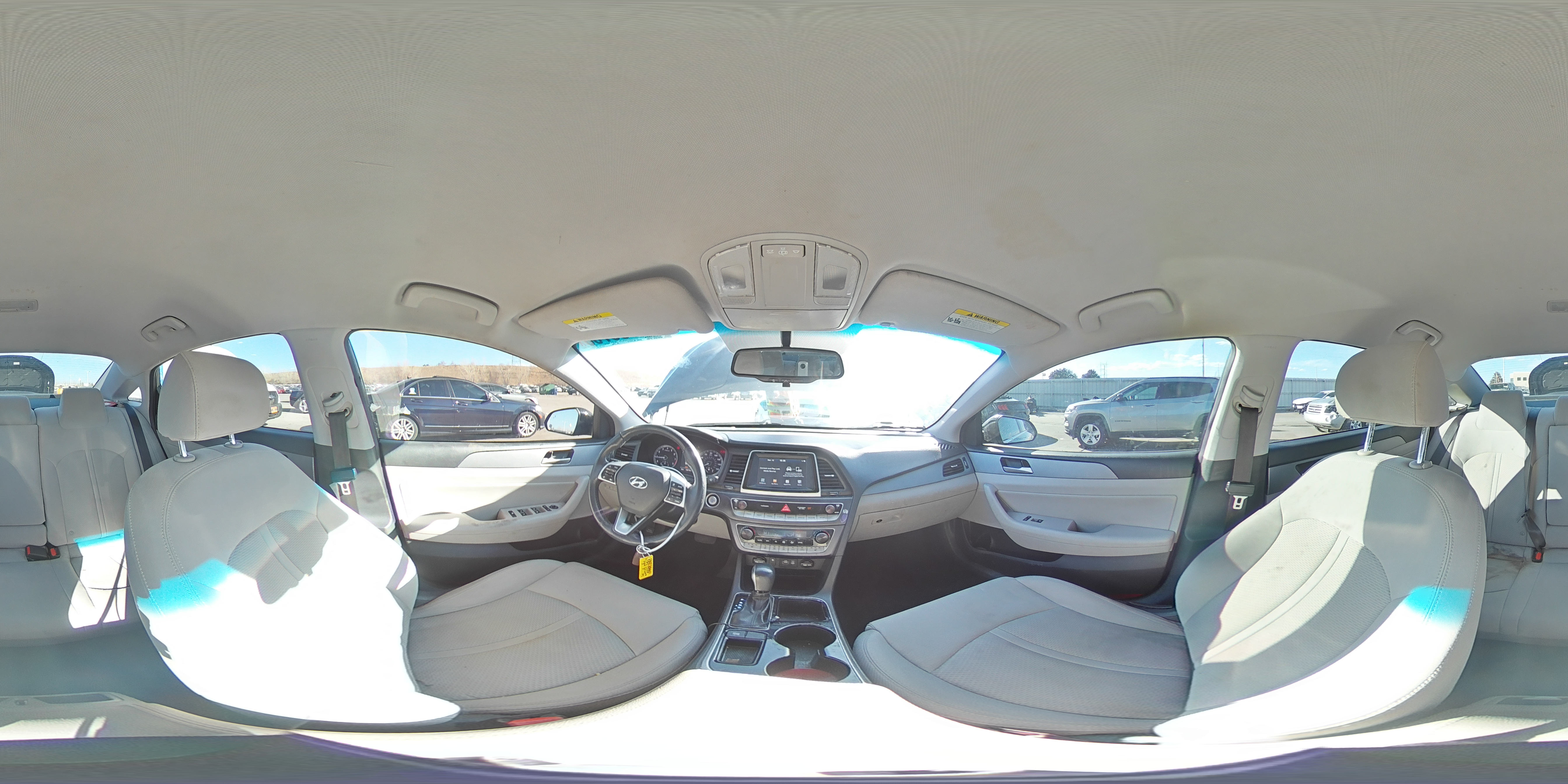 2019 Hyundai Sonata VIN 5NPE34AF1KH774402 Copart auction photo, rear end / hail damage thumbnail 14