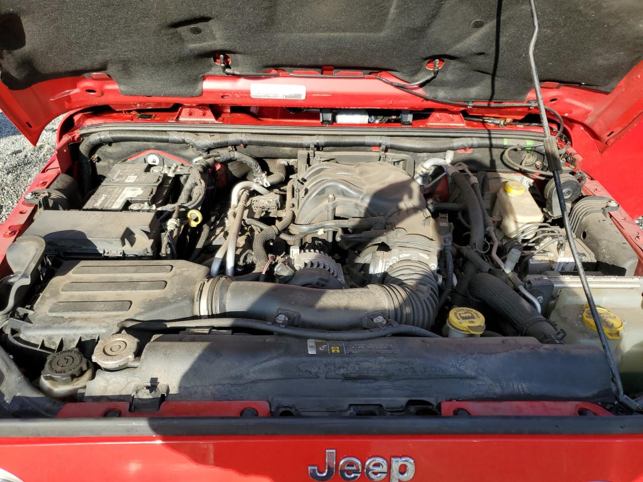 2017 Jeep Wrangler VIN 1C4BJWEG4HL516595 Copart auction photo, side damage thumbnail 11