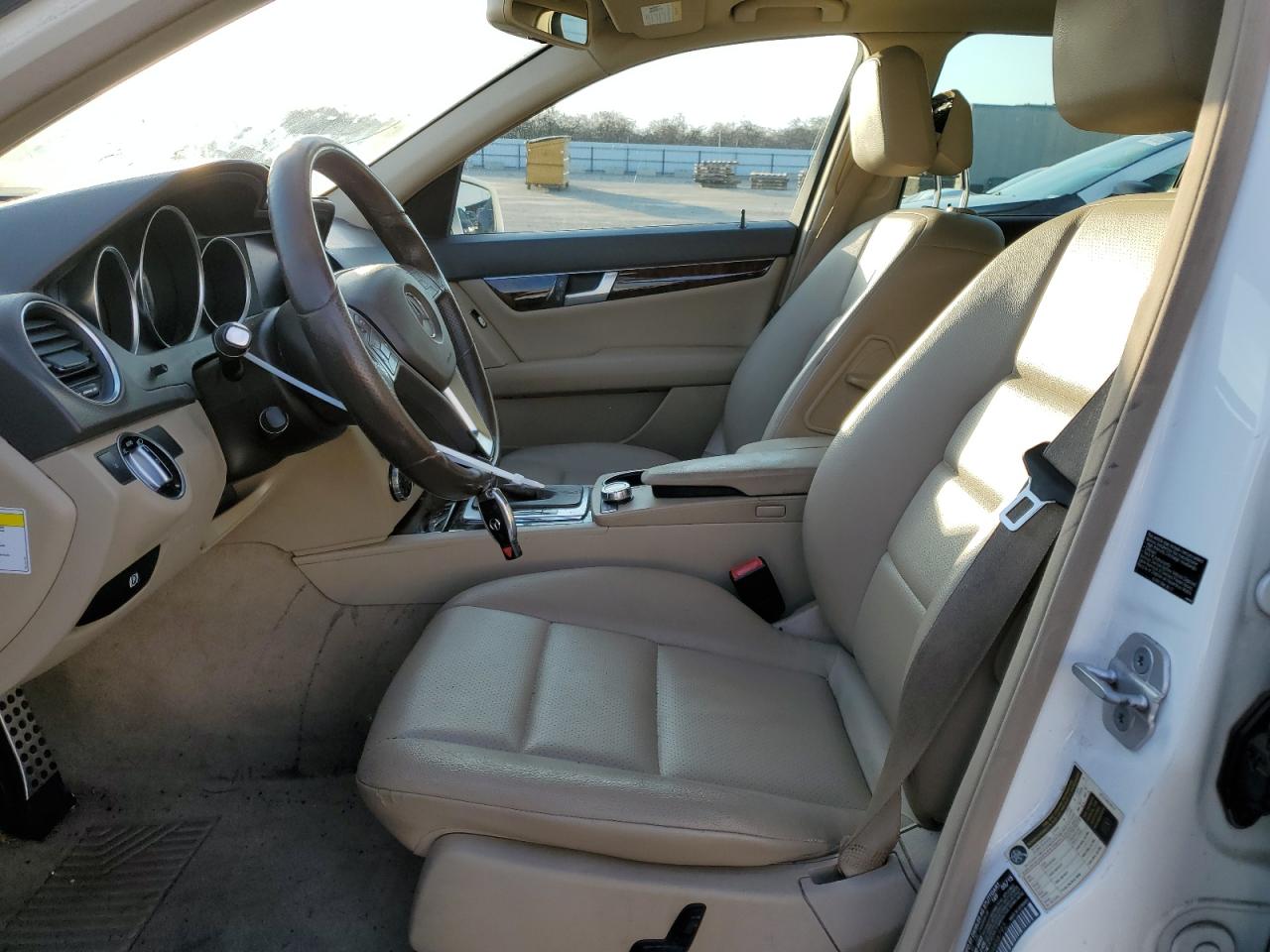 2013 Mercedes-Benz C-klasse VIN WDDGF4HB8DA856792 Copart auction photo, rear end / front end damage thumbnail 7