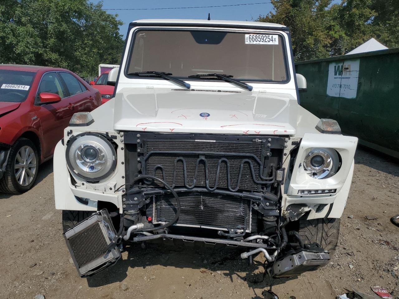 2016 Mercedes-Benz G-klasse VIN WDCYC7DF2GX259909 Copart auction photo, front end / minor dent/scratches damage thumbnail 5