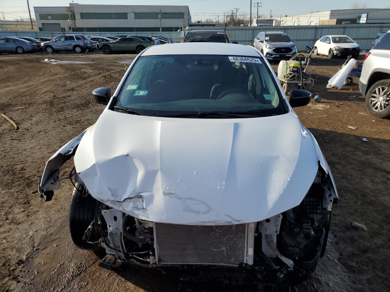 2018 Nissan Sentra VIN 3N1AB7APXJY233705 Copart auction photo, front end / side damage thumbnail 5