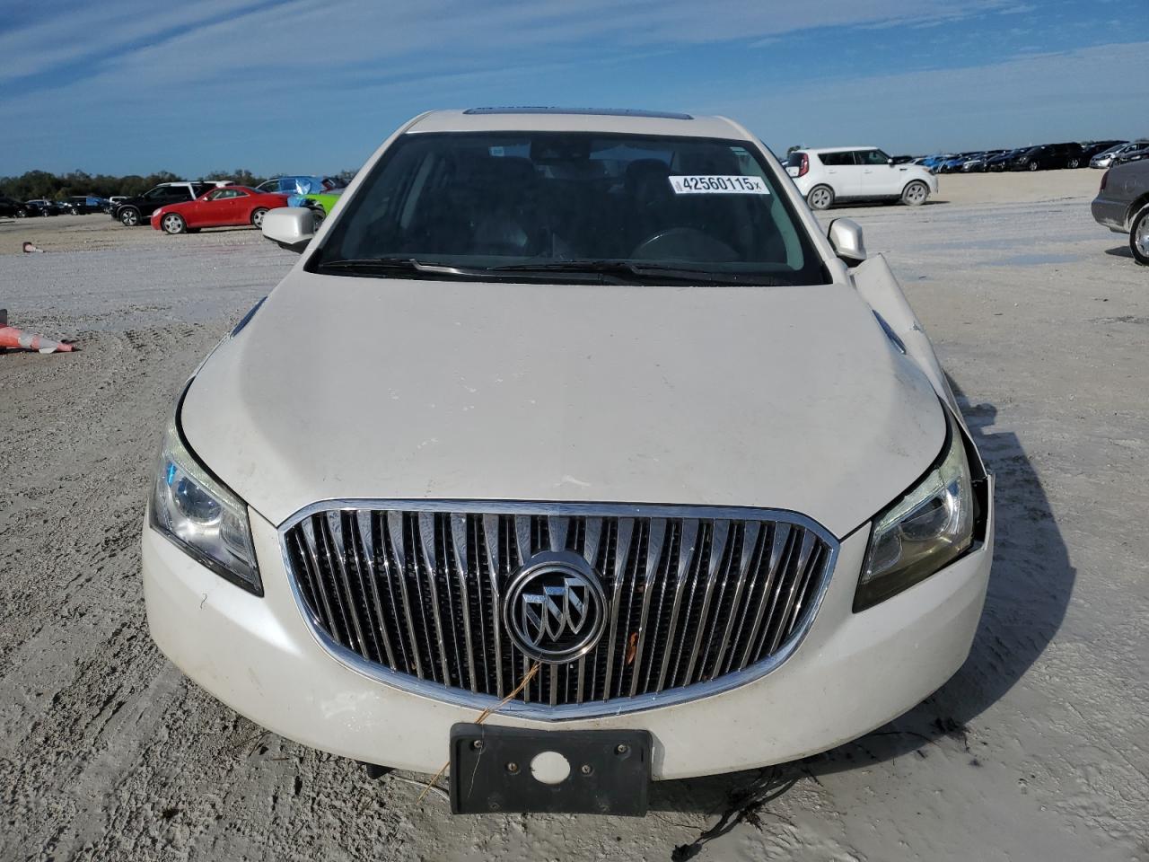 2014 Buick LaCrosse VIN 1G4GB5G39EF106341 Copart auction photo, front end / undercarriage damage thumbnail 5