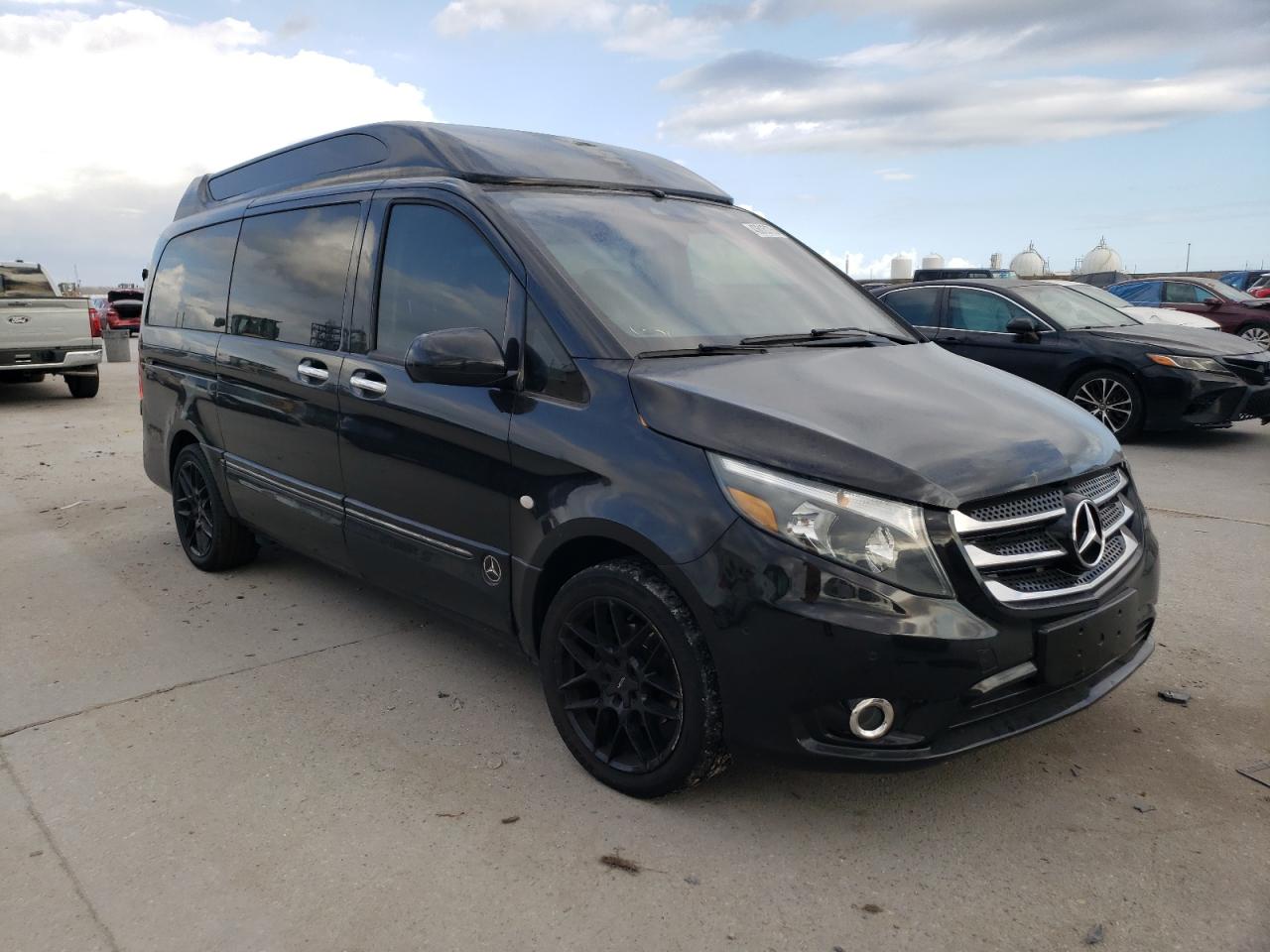 2016 Mercedes-Benz Metris VIN WD4PG2EE6G3146539 Copart auction photo, front end / side damage thumbnail 4