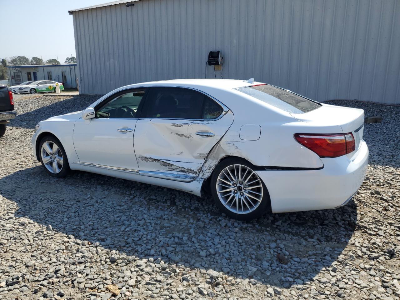 2012 Lexus LS VIN JTHGL5EF0C5045770 Copart auction photo, side / rear end damage thumbnail 2
