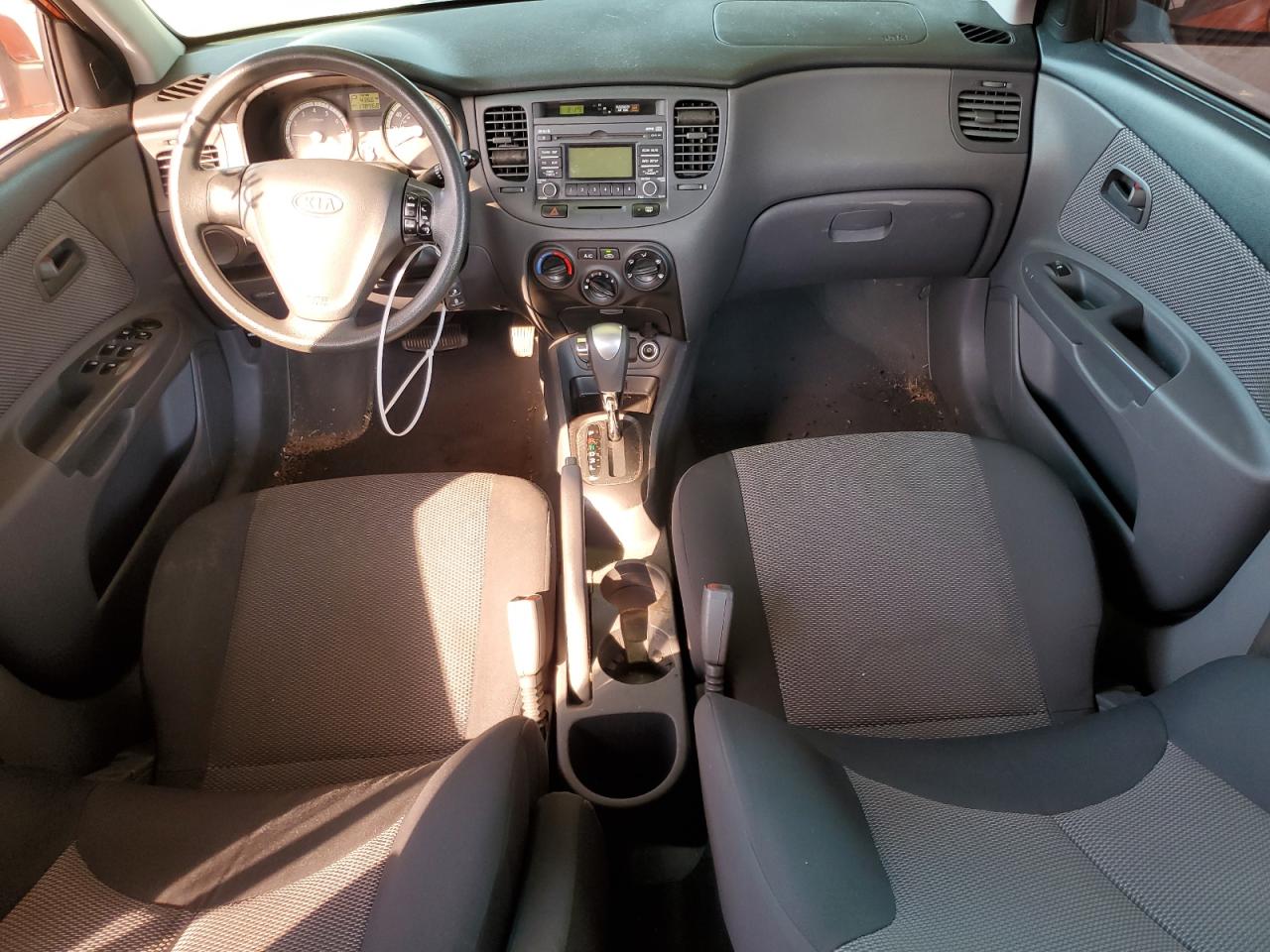 2009 KIA Rio VIN KNADE223296571762 Copart auction photo, all over damage thumbnail 8
