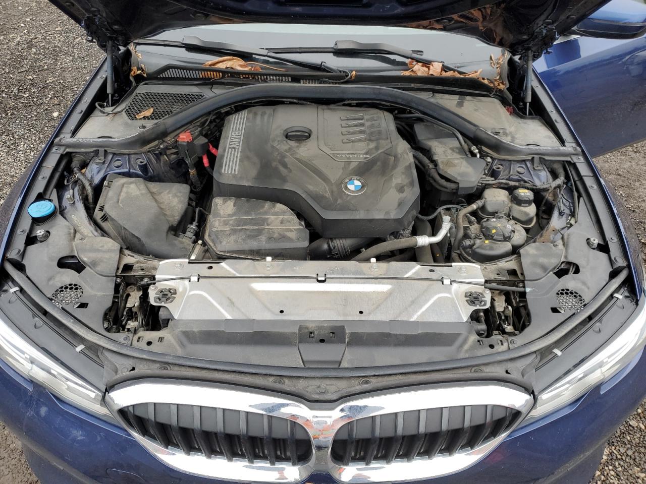 2020 BMW 3er VIN 3MW5R1J09L8B15638 Copart auction photo, side / front end damage thumbnail 11