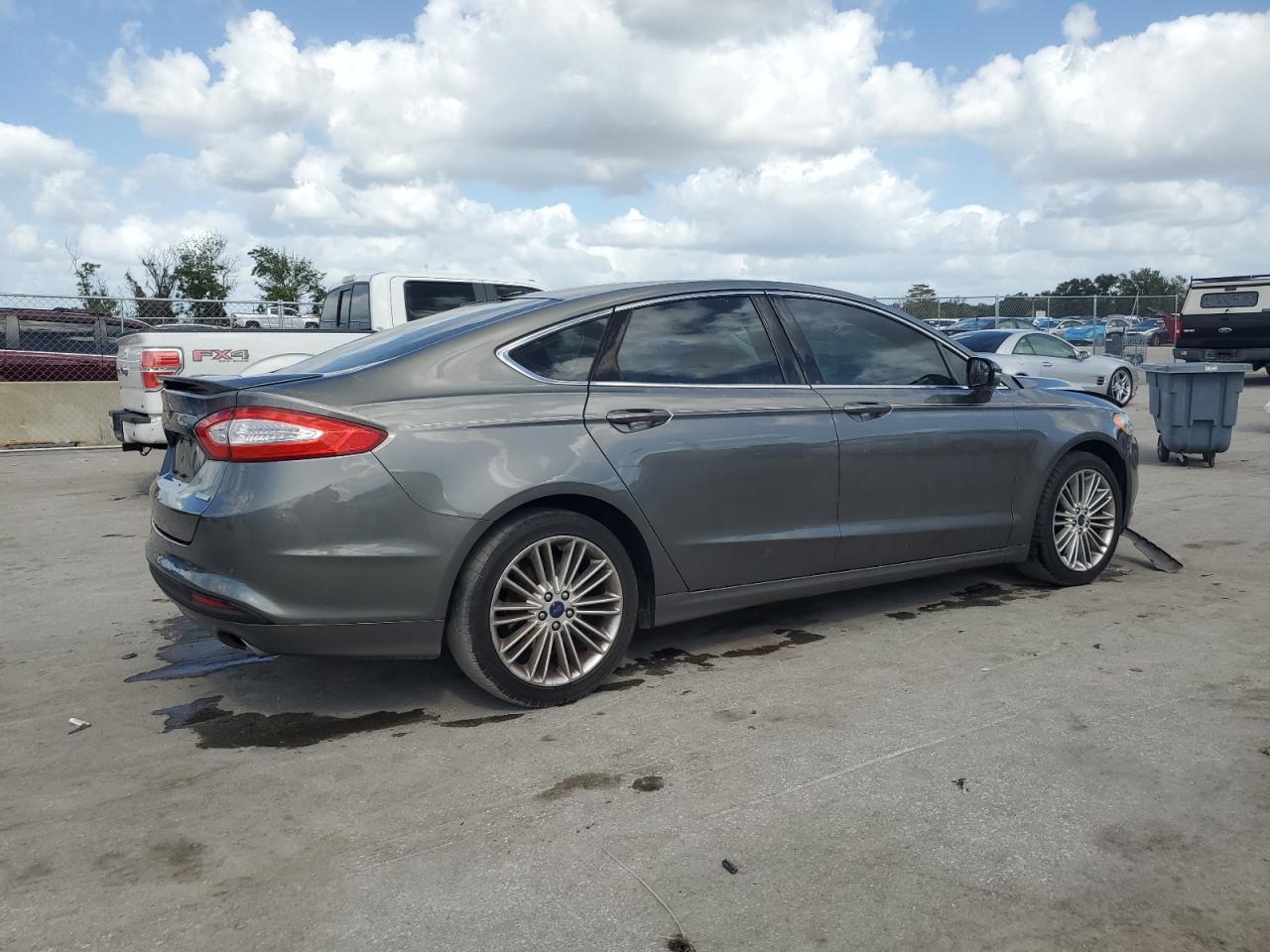 2014 Ford Fusion VIN 3FA6P0HD6ER282221 Copart auction photo, front end / side damage thumbnail 3