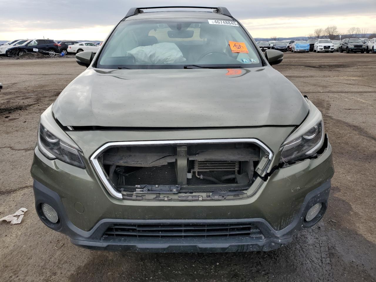 2018 Subaru Outback VIN 4S4BSANC8J3205573 Copart auction photo, front end / rear end damage thumbnail 5