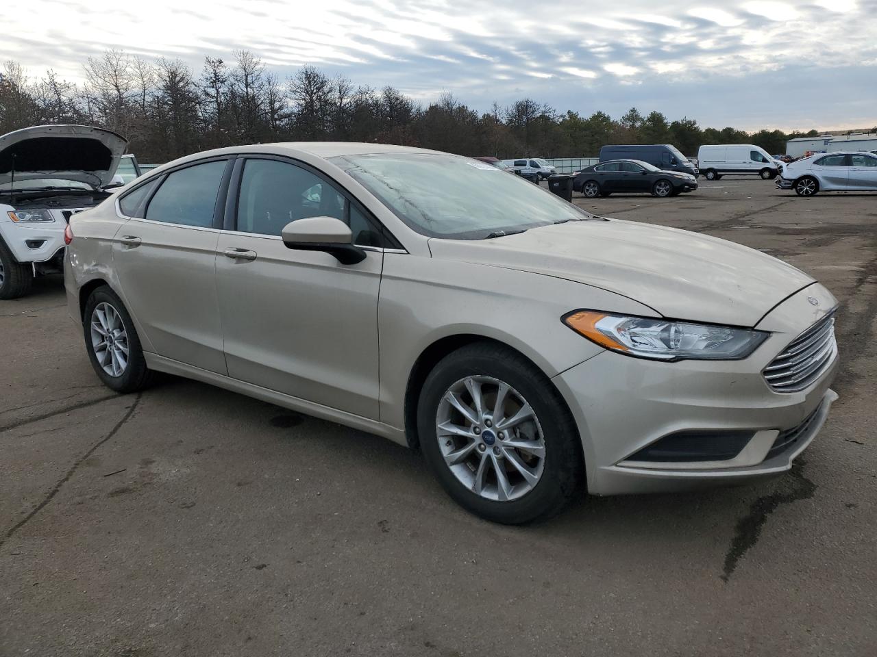 2017 Ford Fusion VIN 3FA6P0HD0HR174049 Copart auction photo, rear end / side damage thumbnail 4