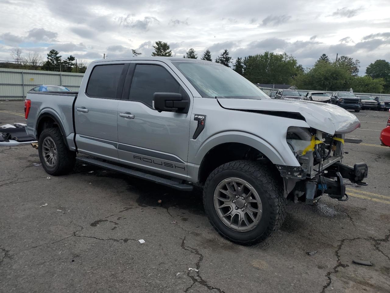 2021 Ford F-150 VIN 1FTFW1E53MKF09156 Copart auction photo, front end / top/roof damage thumbnail 4