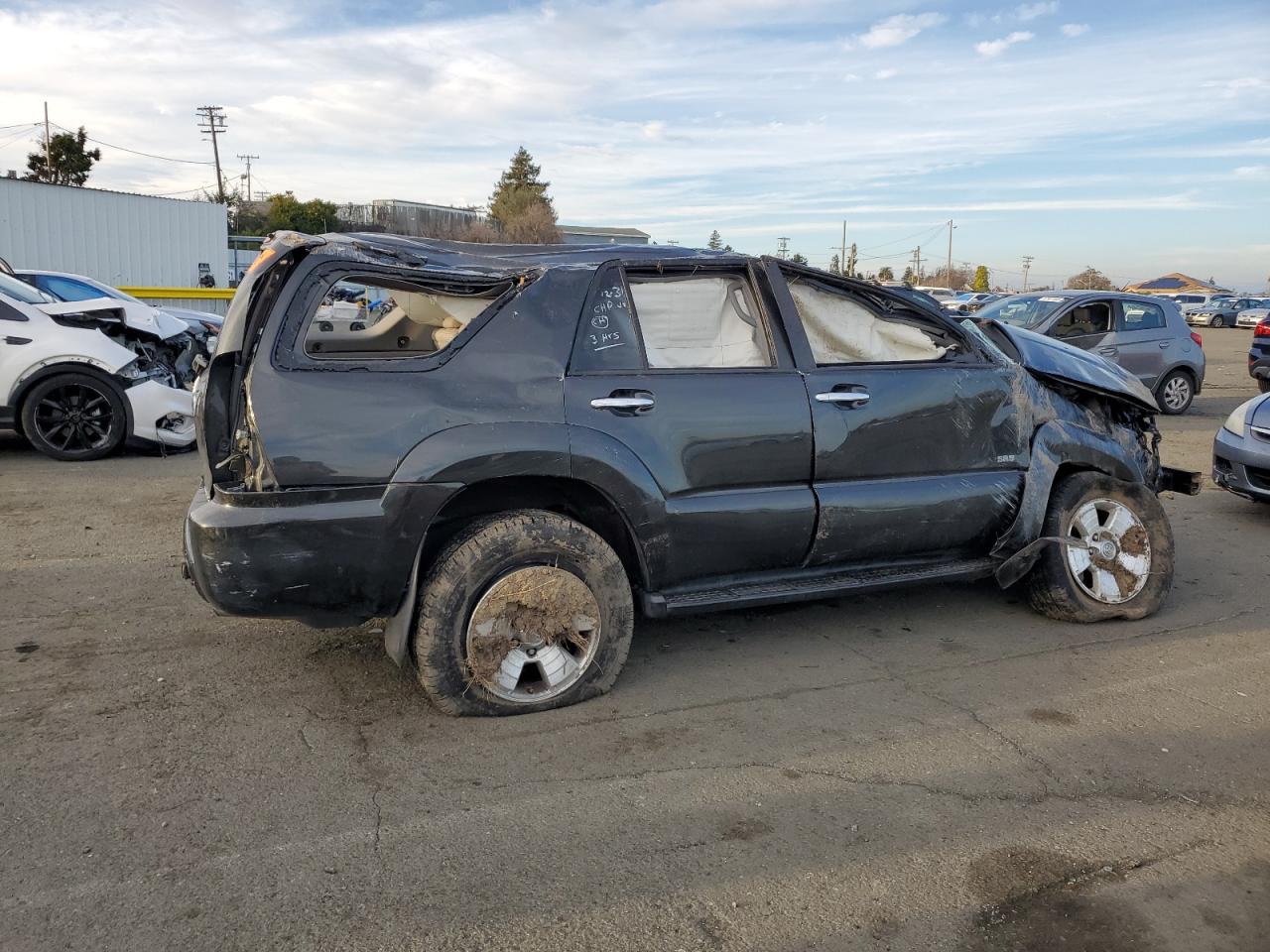2007 Toyota 4Runner VIN JTEZU14R870092751 Copart auction photo, all over damage thumbnail 3