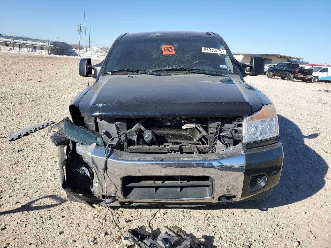 2008 Nissan Titan VIN 1N6BA06A68N345664 Copart auction photo, front end / undercarriage damage thumbnail 5